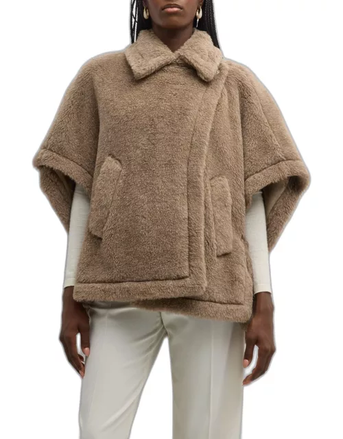 Tebe Teddy Wool-Cashmere Cape
