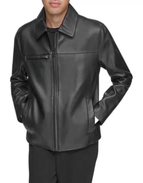 Men's Damour Matte Leather Jacket
