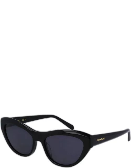 Sleek Logo Acetate Cat-Eye Sunglasse