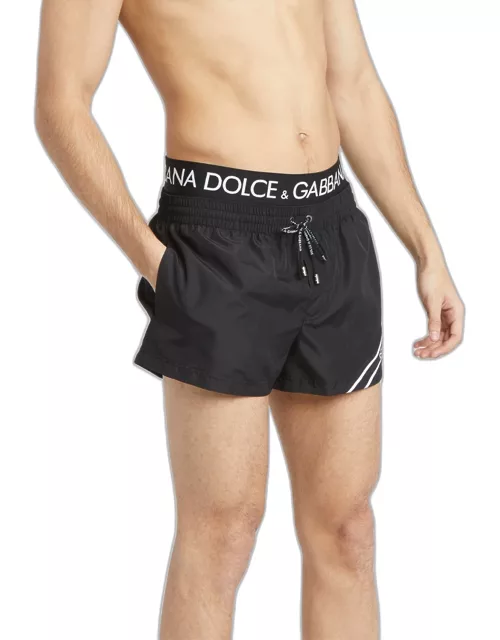 Men's Swim Shorts with DG Logo Waist