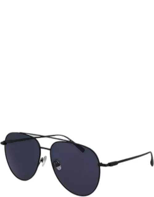 Men's Gancini Evolution Metal Aviator Sunglasse