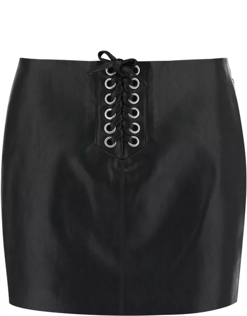 Rotate by Birger Christensen Faux Leather Mini Skirt