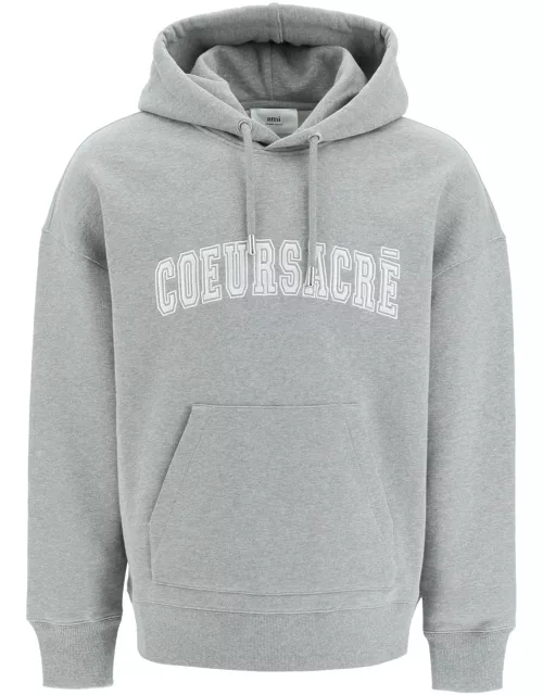 Ami Alexandre Mattiussi Hoodie With Lettering Embroidery