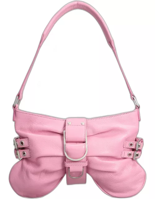 Blumarine Hand Bag In Rose-pink Leather