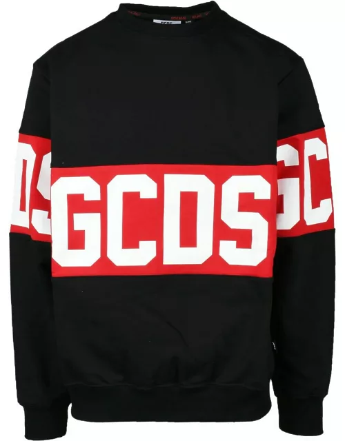 GCDS Mens Black Sweatshirt