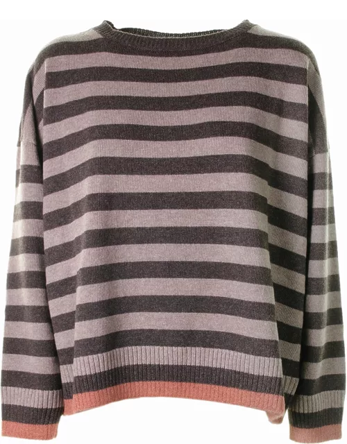 Base Striped Crew-neck Sweater