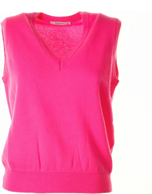 Kangra Fluo Pink Sleeveless Shirt