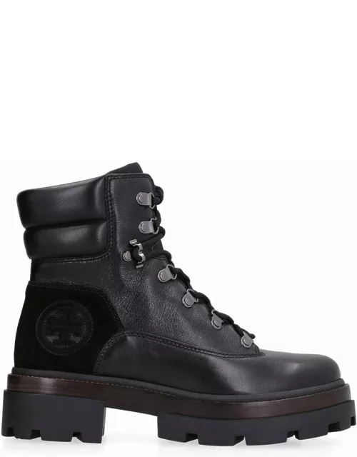Tory Burch Miller Leather Combat Boot