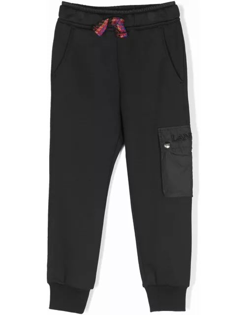 Lanvin Black Polyester Trouser