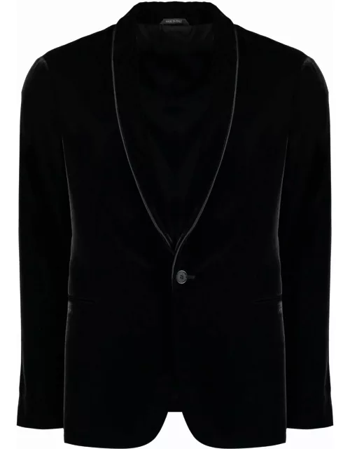 Giorgio Armani Single-breasted Velvet Jacket