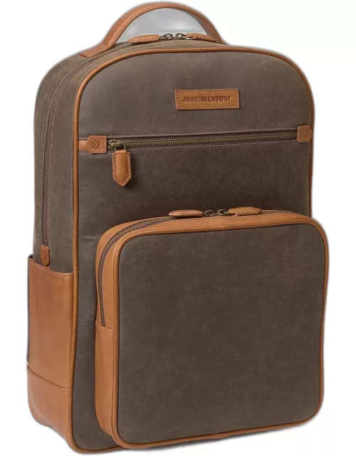 JoS. A. Bank Men's Johnston & Murphy Rhodes Leather Backpack, Brown, One