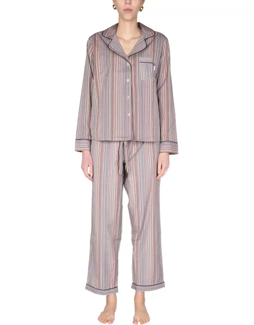 paul smith striped pattern pajama set