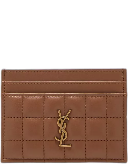 Cassandra YSL Quilted Lambskin Leather Card Holder
