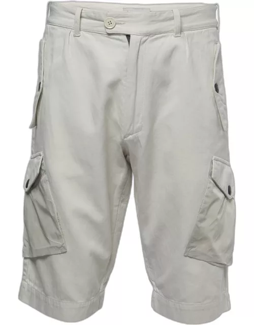 Moncler Beige Denim Bermuda Shorts