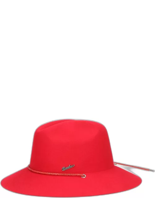 Embellished Felt Fedora Hat