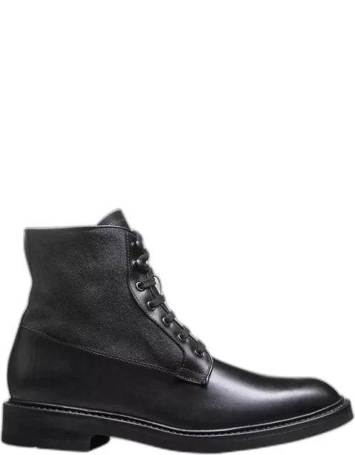 Men's Dain Leather and Suede Lace-Up Boot