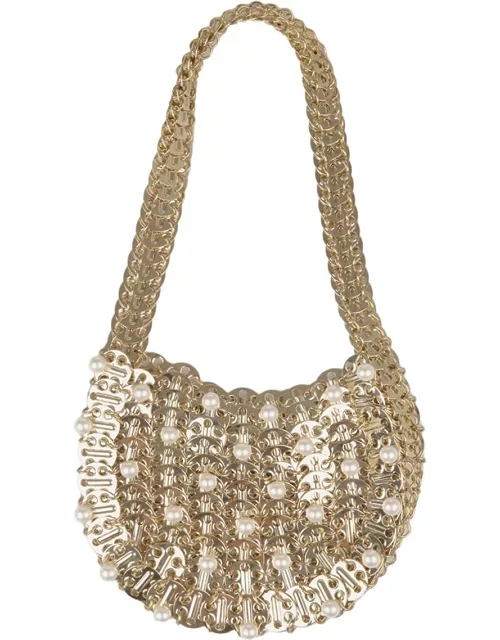 Paco Rabanne Gold And Pearls 1969 Moon Bag