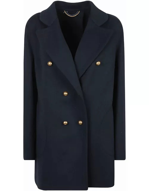 Ermanno Scervino Double-breasted Plain Short Coat