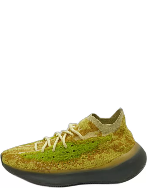 Yeezy x Adidas Yellow Knit Fabric Boost 380 Hylte Sneaker