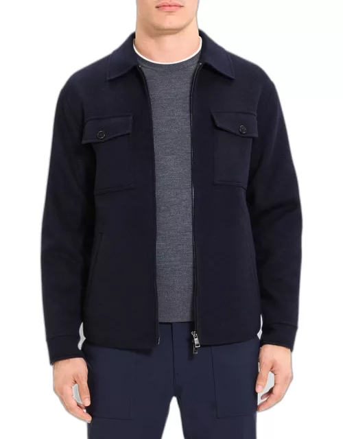 Men's Vena Wool-Cashmere Full-Zip Shirt Jacket