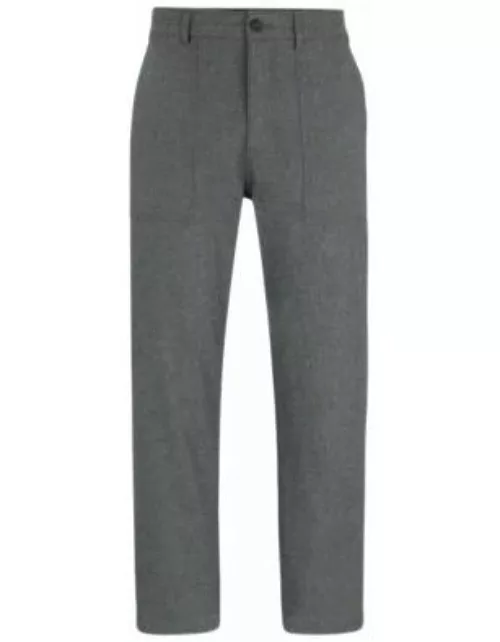 Regular-fit trousers- Dark Grey Men's Casual Pant