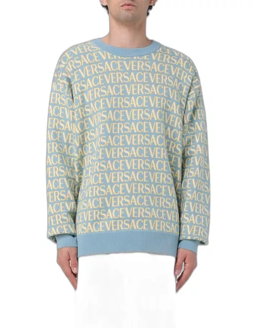 Versace cotton sweater with all-over logo