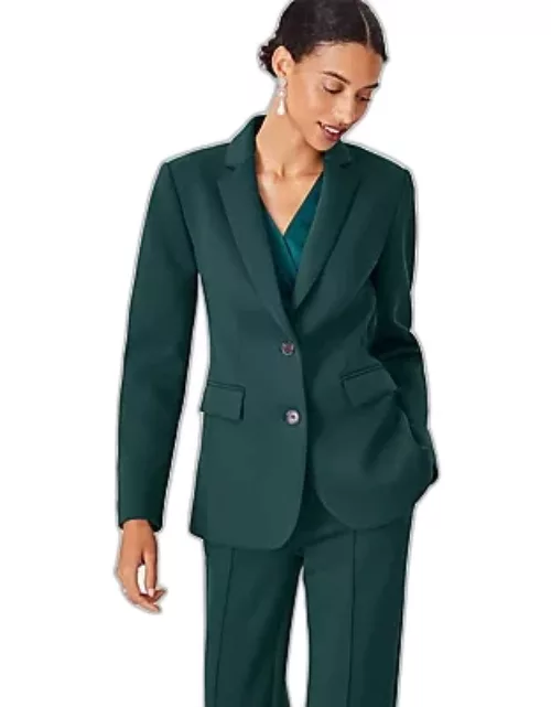 Ann Taylor The Notched Two Button Blazer in Double Knit