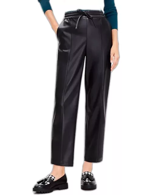 Loft Tall Jogger Pants in Faux Leather