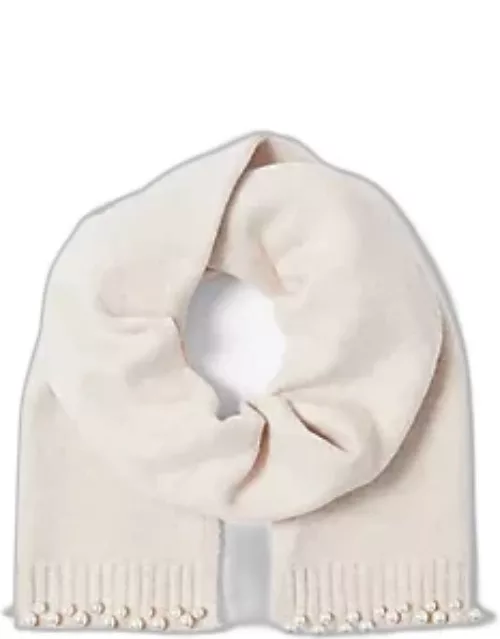 Ann Taylor Pearlized Embellished Scarf