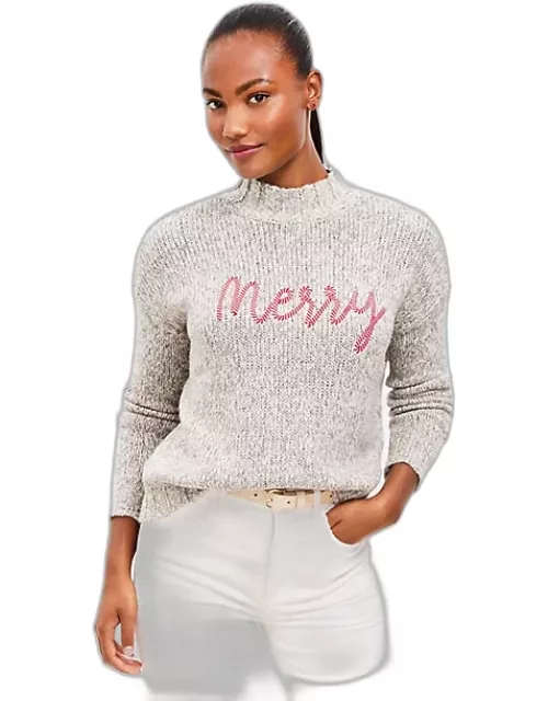 Loft Merry Mock Neck Sweater
