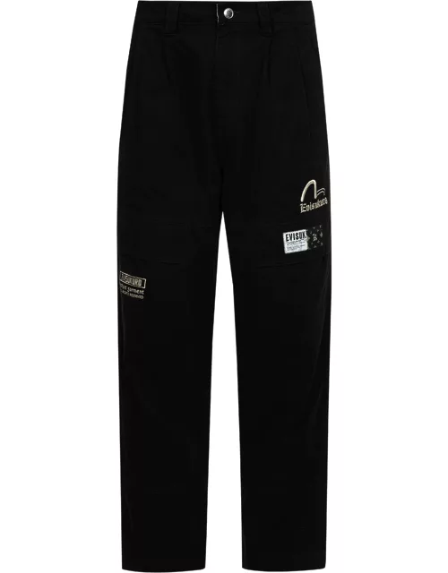 Seagull and Logo Embroidery Relaxed Fit Pant