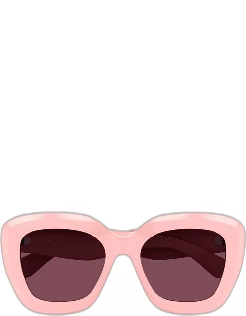 Logo Acetate Butterfly Sunglasse