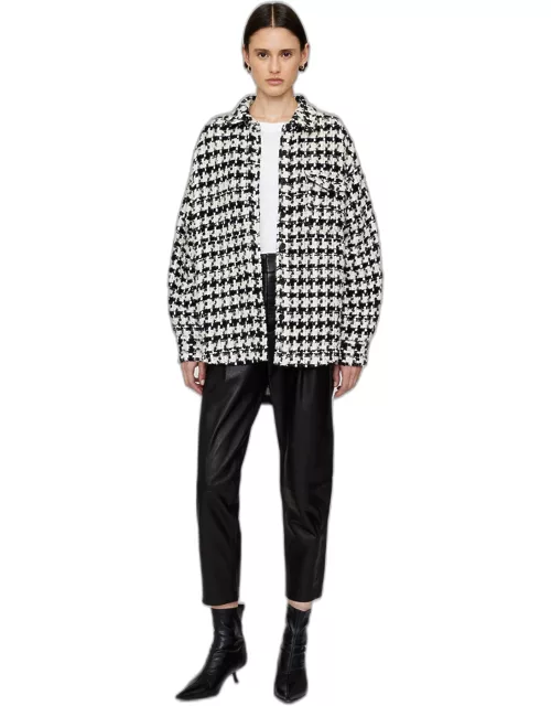 ANINE BING Simon Jacket in Black And White