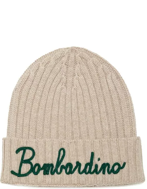 MC2 Saint Barth Cashmere Blend Hat With Bombardino Embroidery