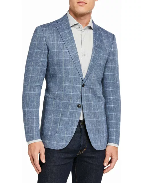 Men's Ironside Check Two-Button Jacket