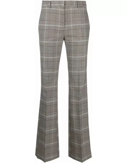 SEMICOUTURE Coffee Brown Stretch-wool Trouser