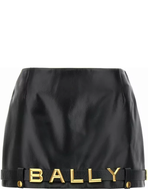 Bally Leather Mini Skirt