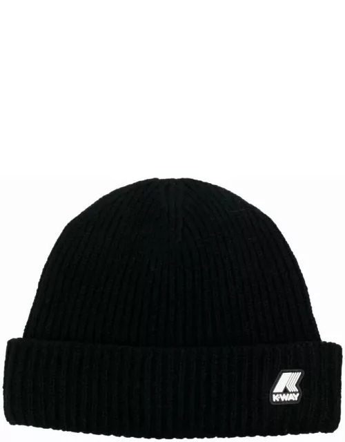 K-Way Ribbed Hat With Patch