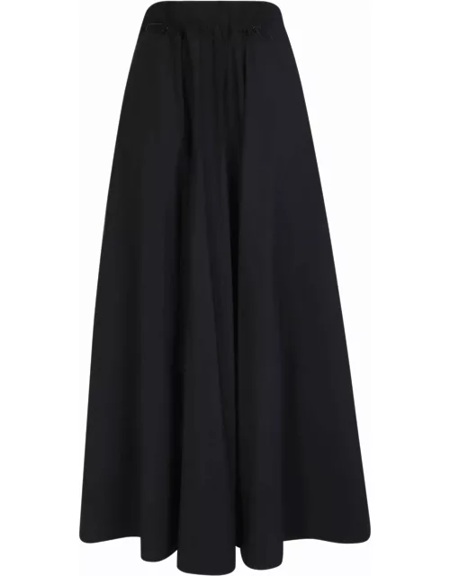 Herno Laminar Black Drawstring Midi Skirt