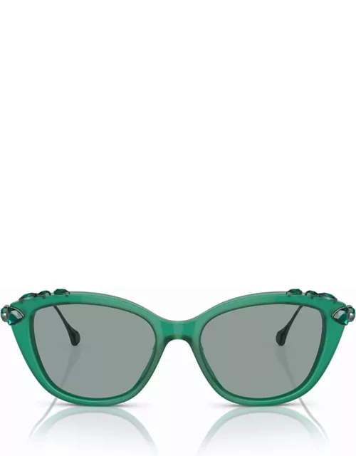 Swarovski Sk6010 Opal Green Sunglasse
