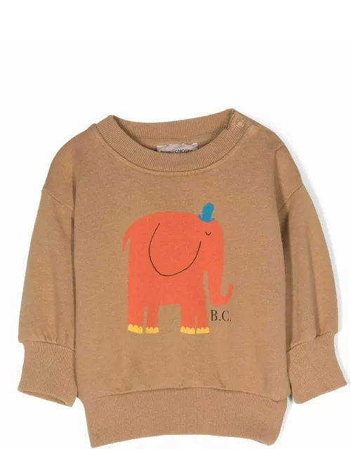 Bobo Choses Brown Cotton Sweatshirt