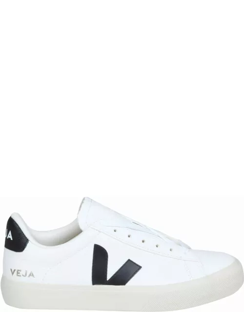 Veja Campo Sneakers In Black And White Leather