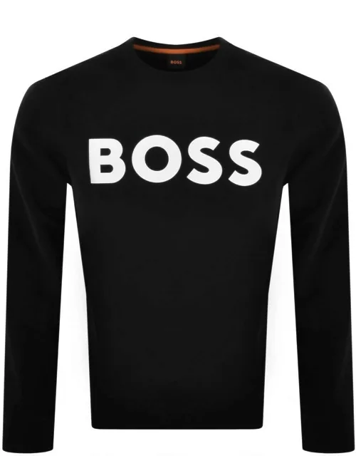 BOSS Webasic Crew Neck Sweatshirt Black