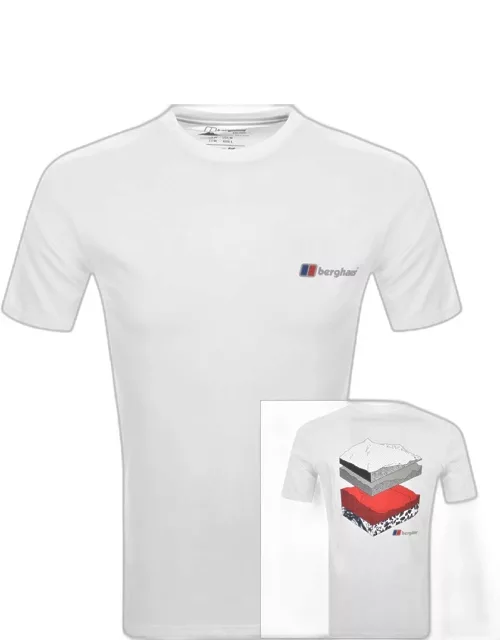 Berghaus Geology Back Print T Shirt White