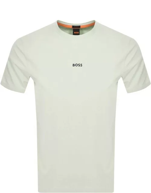 BOSS TChup Logo T Shirt Grey