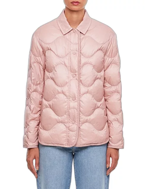 Moncler Quilted Padded Overshirt Jacket Rose