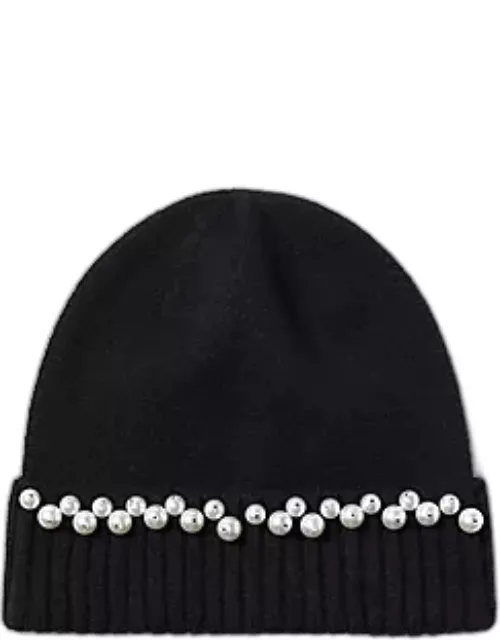 Ann Taylor Pearlized Embellished Hat