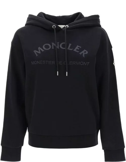 MONCLER Glitter logo hoodie