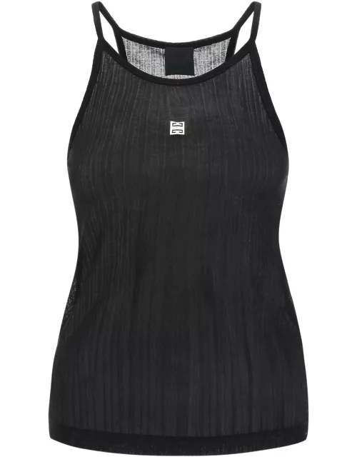 GIVENCHY halterneck tank top with 4g plaque