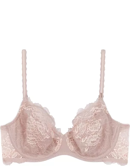Wacoal Lace Perfection Blush Underwired Bra - Rose - 34C